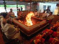 Sharadiya Navaratri 2020 Day 9 (25.10.2020) – Karla –  Samuhika Chandika Homa on behalf  of KDPT and Yajamana-s